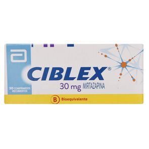 Product image of Ciblex Mirtazapina 30 mg 30 Comprimidos Recubierto - Recalcine