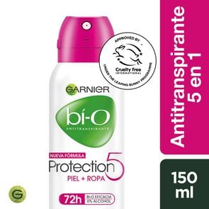 Garnier Protection 5  48H  Desodorante Spray A/P 0% Alcohol 150 mL - Bi-o