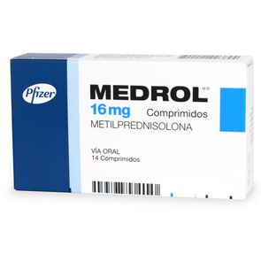 Medrol Metilprednisolona 16 mg 14 Comprimidos - Pfizer