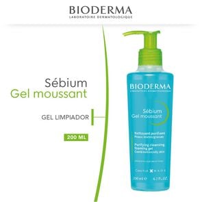 Product image of Sébium Gel Moussant Gel Limpiador Purificante Pieles Mixtas a Grasas - Bioderma