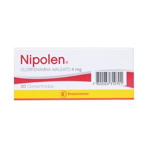 Product image of Nipolen Clorfenamina 4 mg 20 Comprimidos - Milab