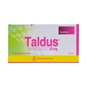 Taldus Tadalafilo 20 mg 1 Comprimido Recubierto - Rider