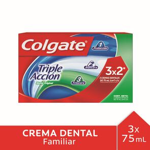 Pasta Dental Triple Acción 75 mL Pack 3 Unidades - Colgate