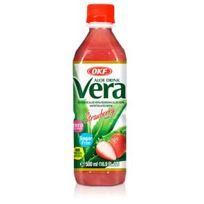 Bebida De Aloe Vera Sin Azúcar Sabor Frutilla 500 ml - Okf