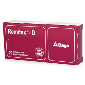 Remitex-D Pseudoefedrina 120 mg 20 Comprimidos Liberacion Prolongada - Bago