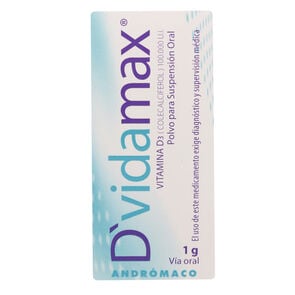 Dvidamax Vitamina D3 100.000 UI Polvo para Suspensión Oral 1 gr - Andromaco etico