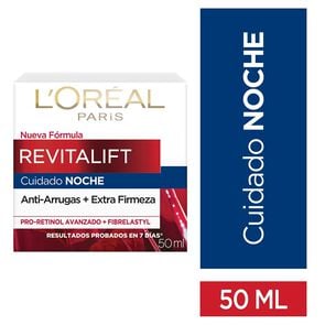 Product image of Crema de Noche Anti-Arrugas + Firmeza Revitalift 50 mL - Loreal