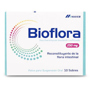 Bioflora Saccharomyces 250 mg 10 Sobres suspensión oral - Maver