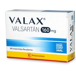 Valax Valsartan 160 mg 30 Comprimidos Recubiertos - Saval