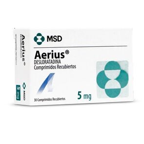 Aerius Desloratadina 5 mg 30 Comprimidos Recubierto - Organon