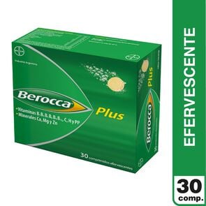 Berocca Plus 30 Comprimidos Efervescentes - Bayer popular