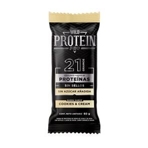 Wild Protein Barra Proteína Cookies and Cream 60 gr