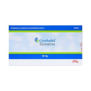 Cymbalta Duloxetina 30 mg 28 Cápsulas - Eli lilly