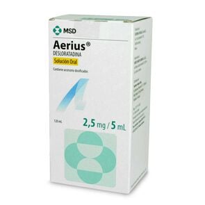 Aerius Desloratadina 2,5 mg/5mL Jarabe 120 mL - Organon