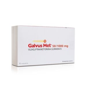 Galvus Met 50/1000 Metformina 1000 mg 28 Comprimidos - Axon