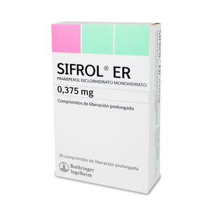 Product image of Sifrol ER Pramipexol 0,38 mg 30 Comprimidos - Boehringer ingelheim