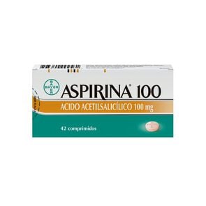 Aspirina para Niños Acido Acetilsalicilico 100 mg 42 Comprimidos - Bayer