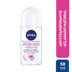 Desodorante Roll On Aclarado Natural Classic Touch 50 mL - Nivea