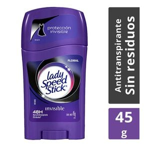 Desodorante Protección Invisible en Barra Floral 45 grs - Lady speed stick