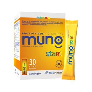 Muno Start Probióticos + Vitaminas 1,5gr 30 Sticks - Axon