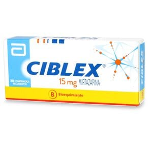 Product image of Ciblex Mirtazapina 15 mg 30 Comprimidos Recubierto - Recalcine