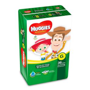 Product image of ActiveSec Pañal Desechable Talla G 36 Unidades - Huggies