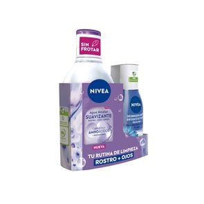 Pack Facial Agua Micelar Piel Sensible 400ml + Desmaquillante Bifásico de Ojos 125ml - Nivea