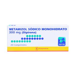 Metamizol 300 mg 20 Comprimidos - Mintlab