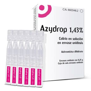 Product image of Azydrop Azitromicina Dihidrato 0,25 gr / Unidosis 6 Unidosis - Thea pharma