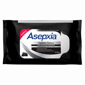 Product image of Toallitas Carbón Détox 25 Unidades - Asepxia