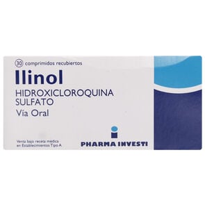 Ilinol Hidroxicloroquina Sulfato 200 mg 30 Comprimidos - Pharma investi