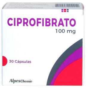 Ciprofibrato 100 mg 30 Cápsulas - Genericos varios