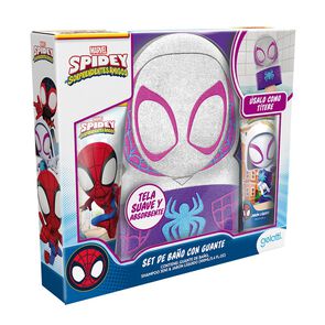 Product image of Set de Baño Spiderman, Shampoo + Jabon + Guante de Baño Rosa - Gelatti