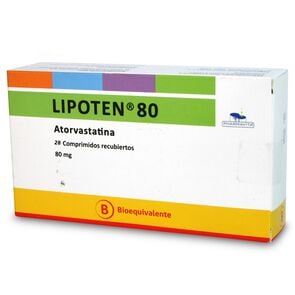 Lipoten Atorvastatina 80 mg 28 Comprimidos Recubiertos - Exeltis