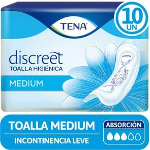 Product image of Toalla para Incontinencia Urinaria Medium 10 Unidades - Tena