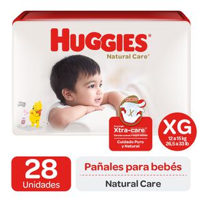 Product image of Natural Care Pañal Talla XG Extra Care 28 Un - Huggies