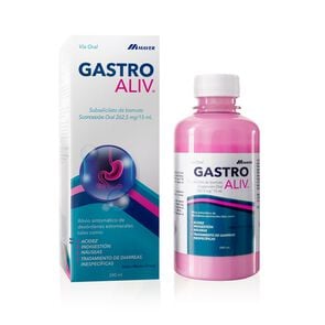 Gastroaliv Subsalicilato de Bismuto 262,5 mg / 15 mL Suspension Oral 240 mL Sabor menta Cherry - Maver