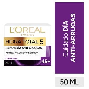 Product image of Crema de Día Anti-Arrugas +45 Hidra-Total 5 50 mL - Loreal