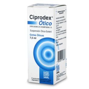 Ciprodex Ciprofloxacino 0,1% Solución Otológica 8 mL - Saval