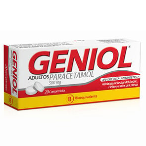 Geniol Adultos Paracetamol 500 mg 20 Comprimidos - Milab