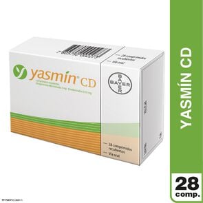 Yasmin CD Drospirenona 3 mg Etinilestradiol 0,03 mg 28 Comprimidos Recubiertos - Megalabs schering