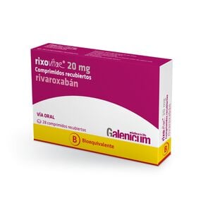 Rixovitae Rivaroxabán 20 mg 28 Comprimidos Recubiertos - Galenicum