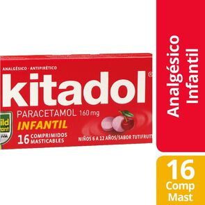 Product image of Kitadol Paracetamol 160 mg 15 Comprimidos - Laboratorio chile