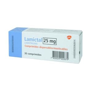 Lamictal Lamotrigina 25 mg 30 Comprimidos dispersables - Glaxo farma