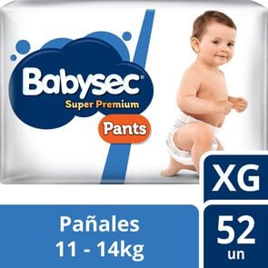 Super Premium Pañales Desechables Pants Xg (11-14Kg) Hipoalergénico X52 - Babysec