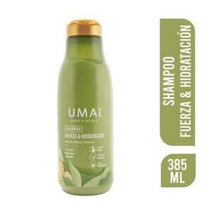 Shampoo Fuerza & hidratación Té Verde/Manzana y Jengibre 385 ml - Umai