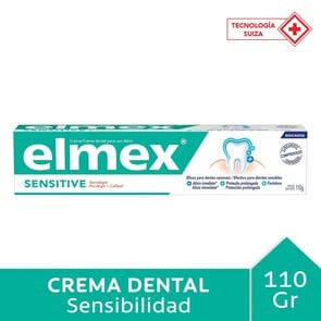 Crema Dental Sensitive con Flúor 110 grs - Elmex