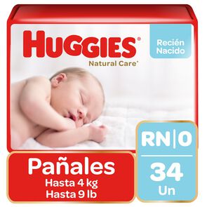 Product image of Natural Care Baby Talla Recién Nacido 34 Un - Huggies