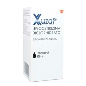 Xuzal Levocetirizina 2,5 mg/5mL Solución Oral 5 mL - Glaxo farma