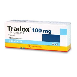 Tradox Lamotrigina 100 mg 30 Comprimidos - Andromaco etico